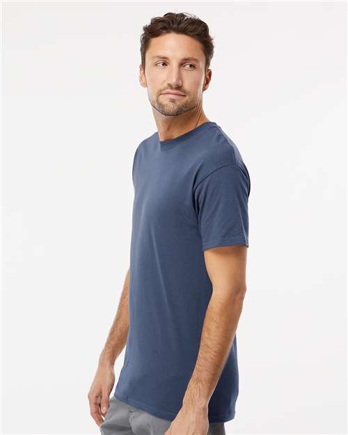 M&O Men's Gold Soft Touch T-Shirt - 4800 - 4800M Indigo Blue