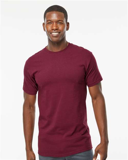 M&O Men's Gold Soft Touch T-Shirt - 4800 - 4800M Maroon
