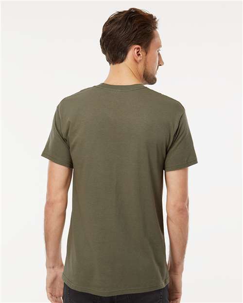 M&O Men's Gold Soft Touch T-Shirt - 4800 - 4800M Military Green