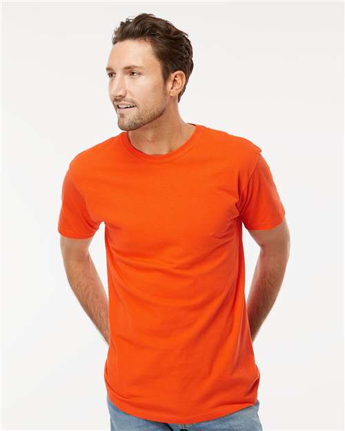 M&O Men's Gold Soft Touch T-Shirt - 4800 - 4800M Orange