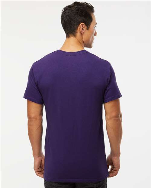 M&O Men's Gold Soft Touch T-Shirt - 4800 - 4800M Purple
