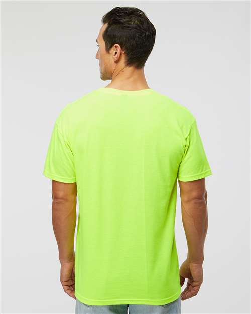 M&O Men's Gold Soft Touch T-Shirt - 4800 - 4800M Safety Green