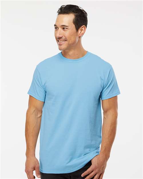 M&O Men's Gold Soft Touch T-Shirt - 4800 - 4800M Sky