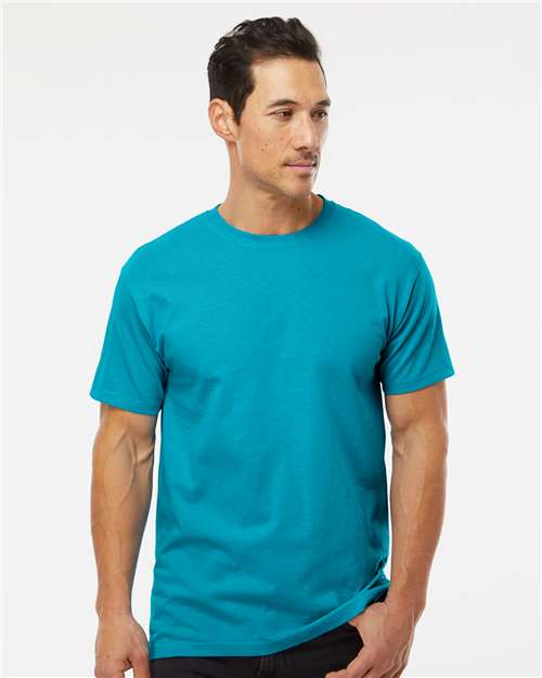 M&O Men's Gold Soft Touch T-Shirt - 4800 - 4800M Tropical Blue