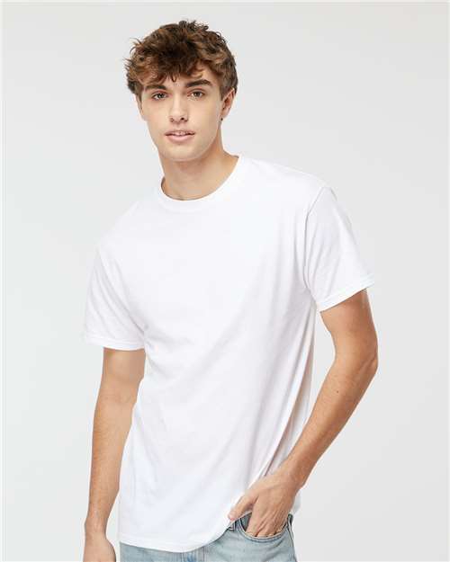 M&O Men's Gold Soft Touch T-Shirt - 4800 - 4800M White