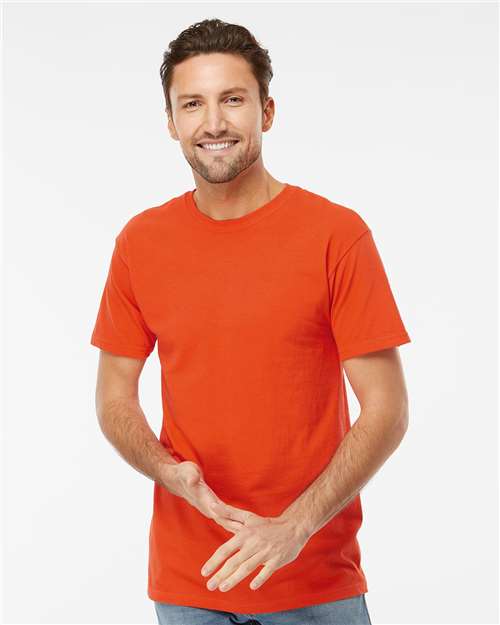 M&O Men's Gold Soft Touch T-Shirt - 4800 - 4800M Burnt Orange
