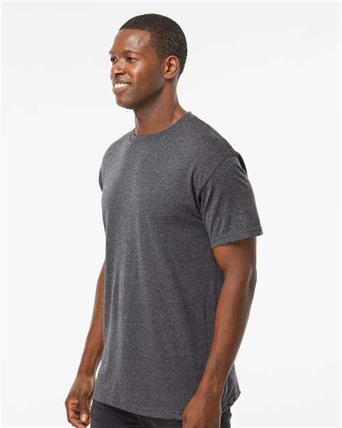M&O Men's Gold Soft Touch T-Shirt - 4800 - 4800M Dark Heather