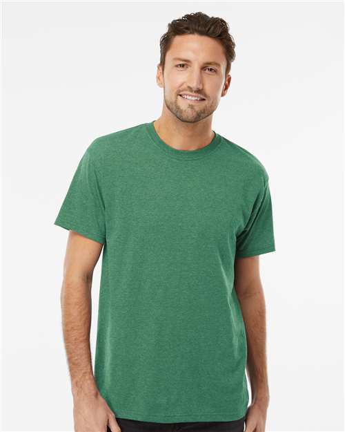 M&O Men's Gold Soft Touch T-Shirt - 4800 - 4800M Heather Kelly Green