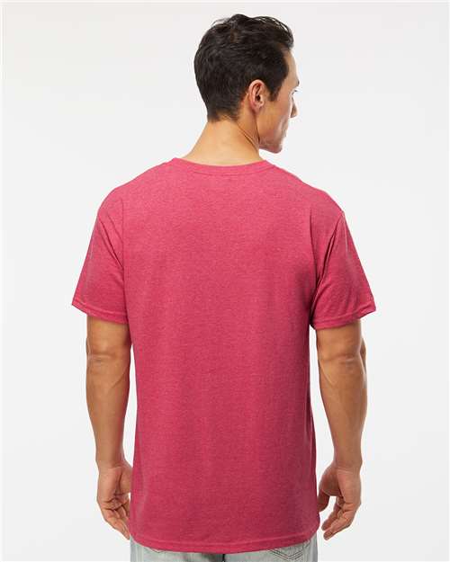 M&O Men's Gold Soft Touch T-Shirt - 4800 - 4800M Heather Pink