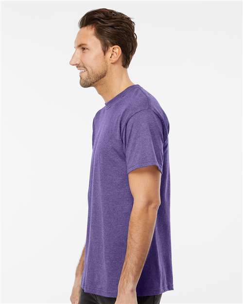 M&O Men's Gold Soft Touch T-Shirt - 4800 - 4800M Heather Purple