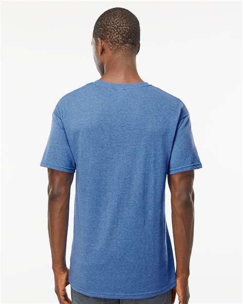 M&O Men's Gold Soft Touch T-Shirt - 4800 - 4800M Heather Royal
