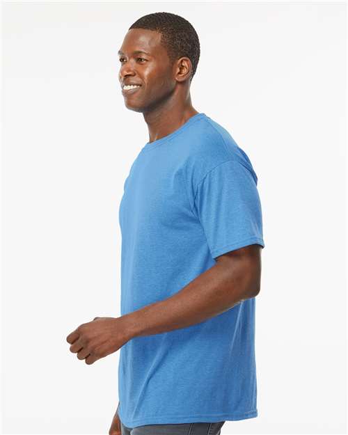 M&O Men's Gold Soft Touch T-Shirt - 4800 - 4800M Heather Turquoise