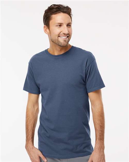M&O Men's Gold Soft Touch T-Shirt - 4800 - 4800M Indigo Blue