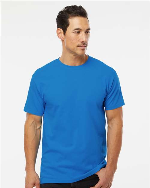 M&O Men's Gold Soft Touch T-Shirt - 4800 - 4800M Ocean Blue