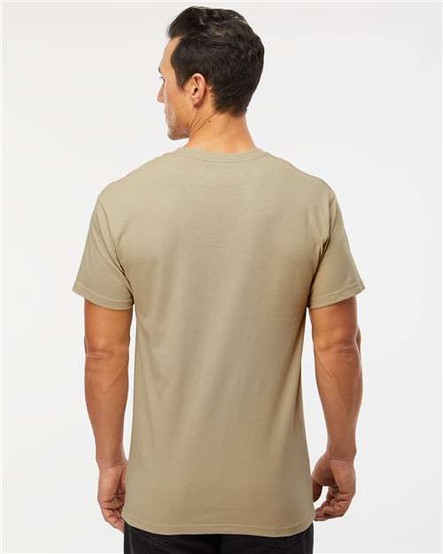 M&O Men's Gold Soft Touch T-Shirt - 4800 - 4800M Sand
