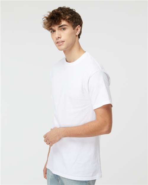 M&O Men's Gold Soft Touch T-Shirt - 4800 - 4800M White