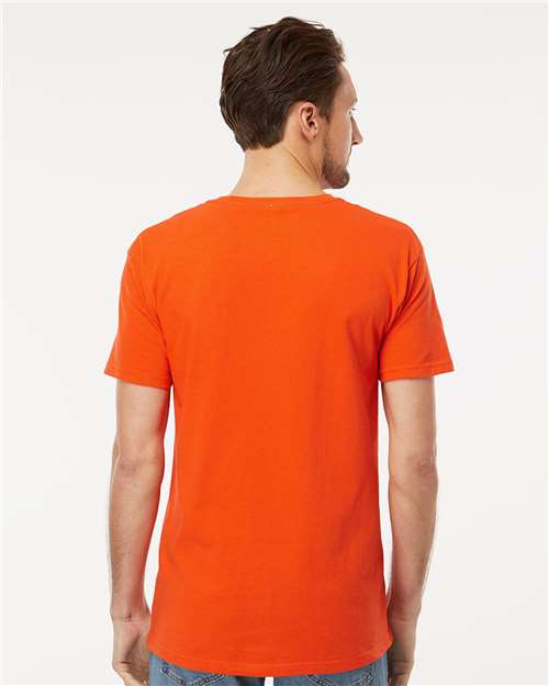 M&O Men's Gold Soft Touch T-Shirt - 4800 - 4800M Orange