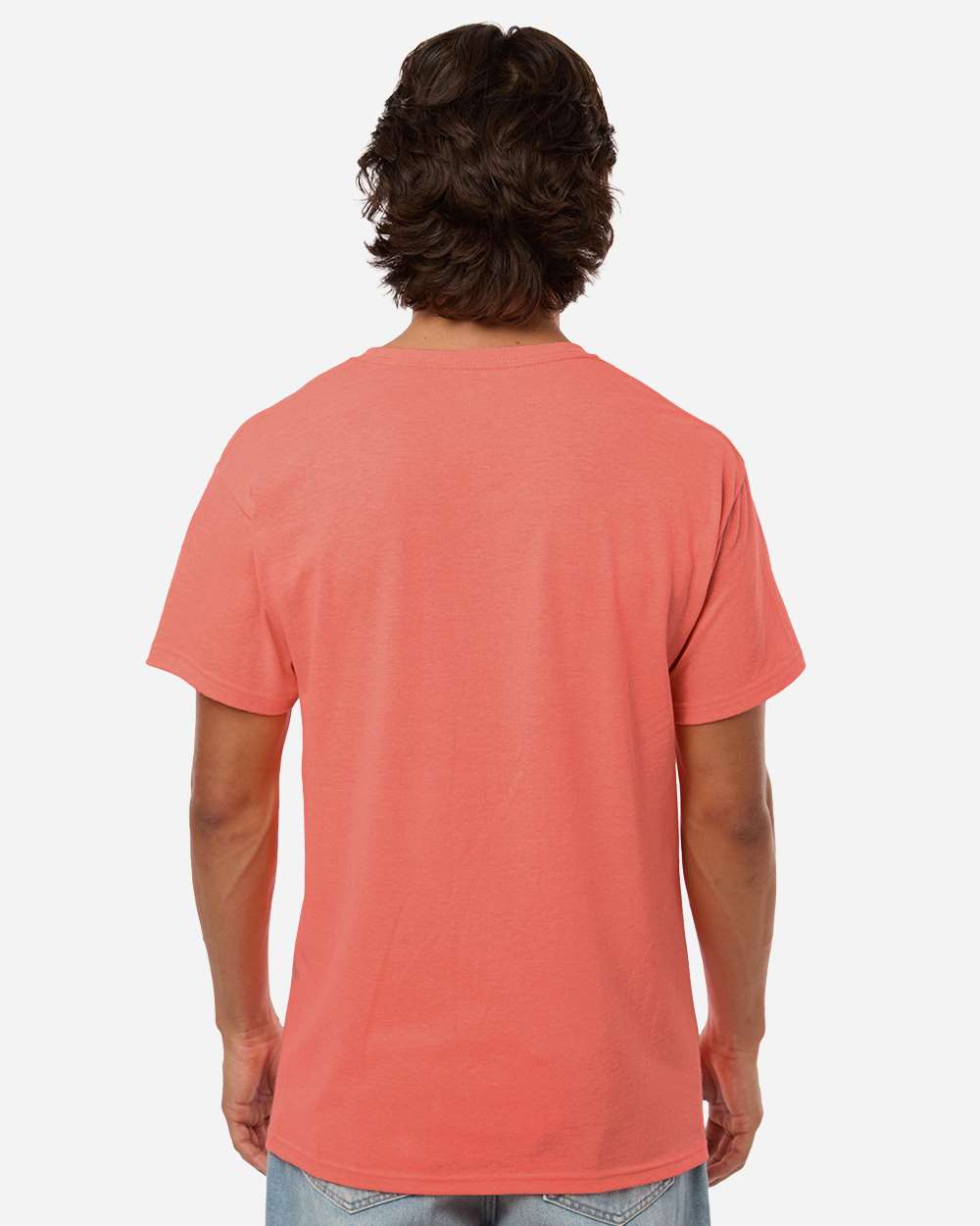 M&O Men's Gold Soft Touch T-Shirt - 4800 - 4800M Heather Coral