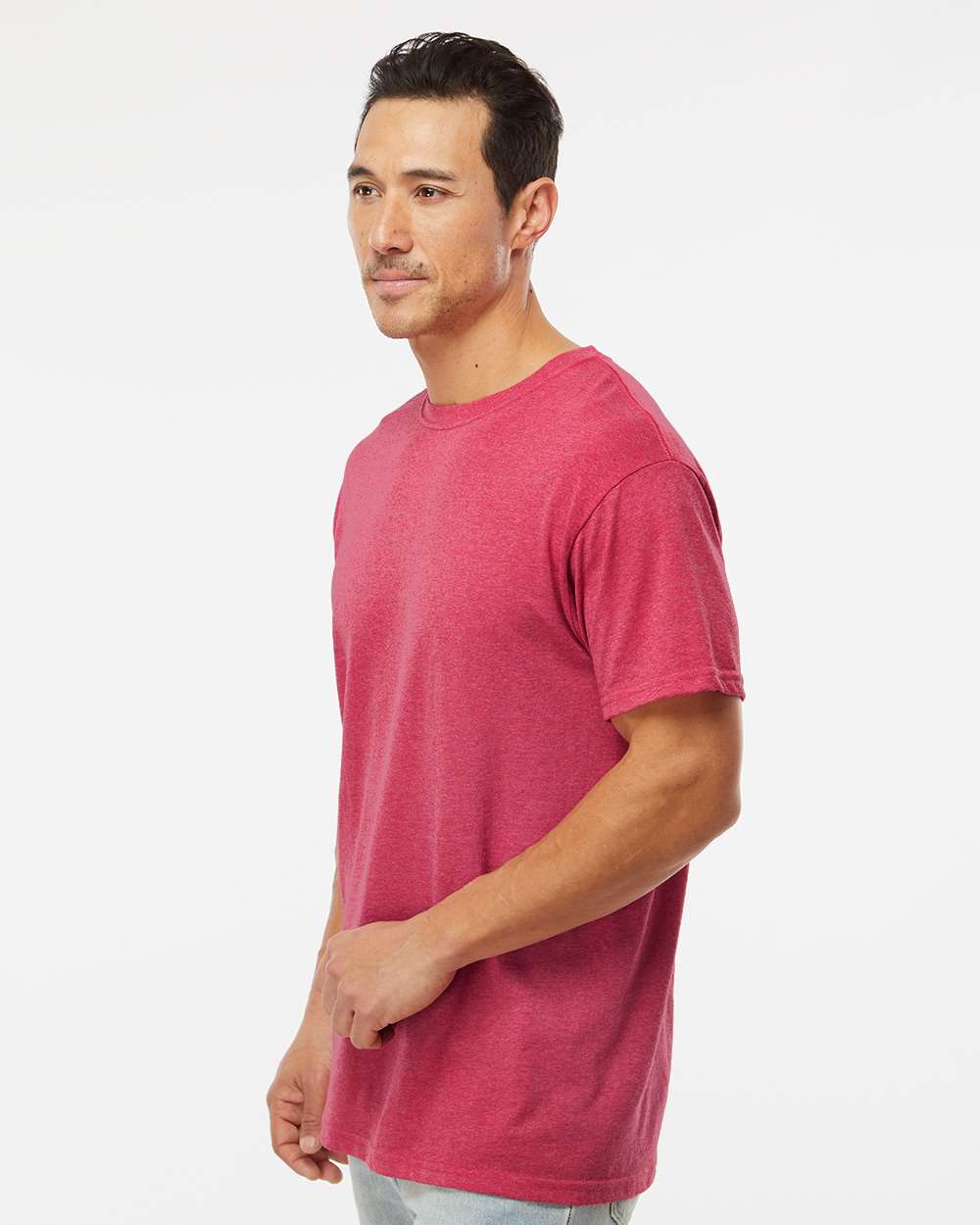M&O Men's Gold Soft Touch T-Shirt - 4800 - 4800M Heather Pink
