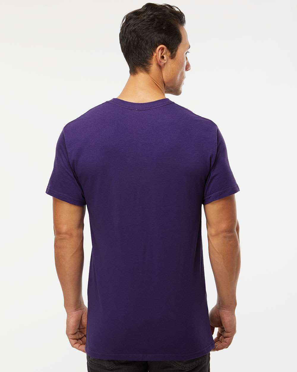 M&O Men's Gold Soft Touch T-Shirt - 4800 - 4800M Purple