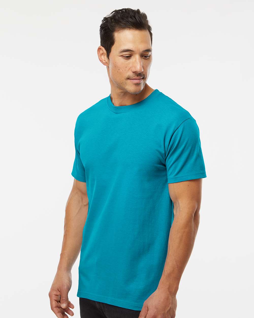 M&O Men's Gold Soft Touch T-Shirt - 4800 - 4800M Tropical Blue