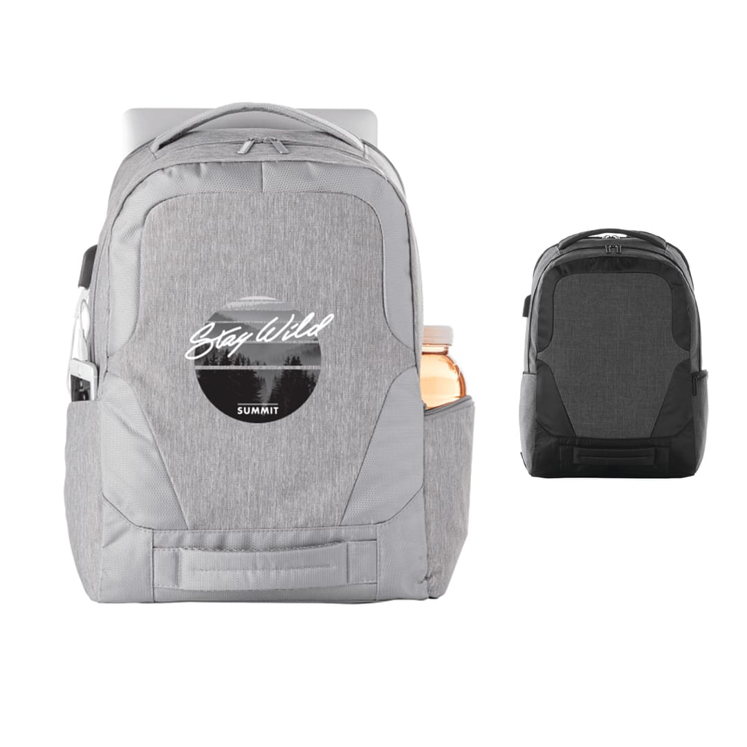 Overland 17&quot; TSA Computer Backpack w/ USB Port - 3750-07 Gray