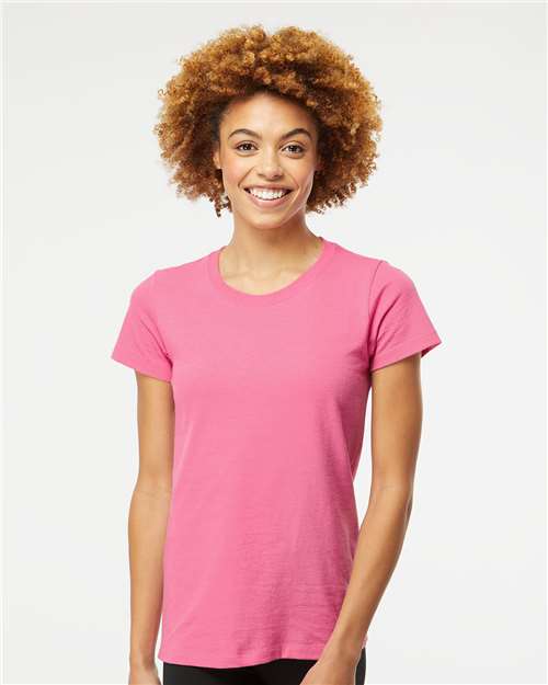 M&O Women's Gold Soft Touch T-Shirt - 4810 - 4810M Azalea