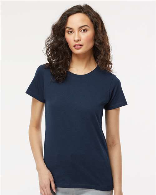M&O Women's Gold Soft Touch T-Shirt - 4810 - 4810M Deep Navy