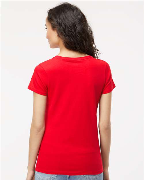 M&O Women's Gold Soft Touch T-Shirt - 4810 - 4810M Deep Red