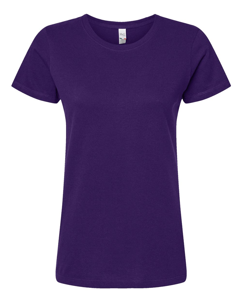 M&O Women's Gold Soft Touch T-Shirt - 4810 - 4810M Purple