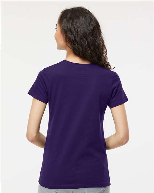 M&O Women's Gold Soft Touch T-Shirt - 4810 - 4810M Purple