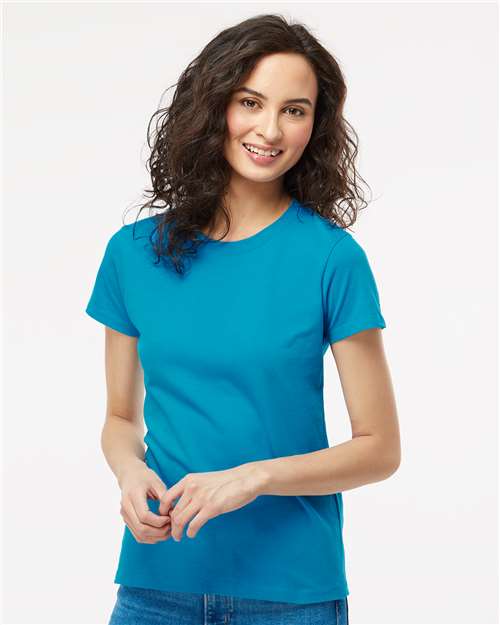 M&O Women's Gold Soft Touch T-Shirt - 4810 - 4810M Sapphire