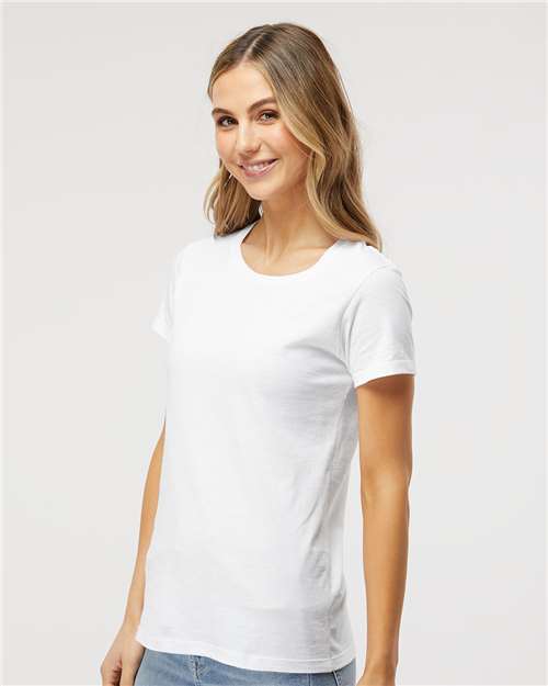 M&O Women's Gold Soft Touch T-Shirt - 4810 - 4810M White