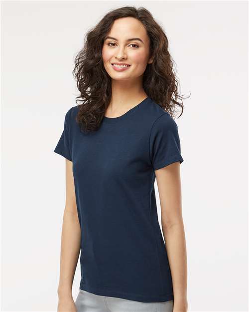 M&O Women's Gold Soft Touch T-Shirt - 4810 - 4810M Deep Navy
