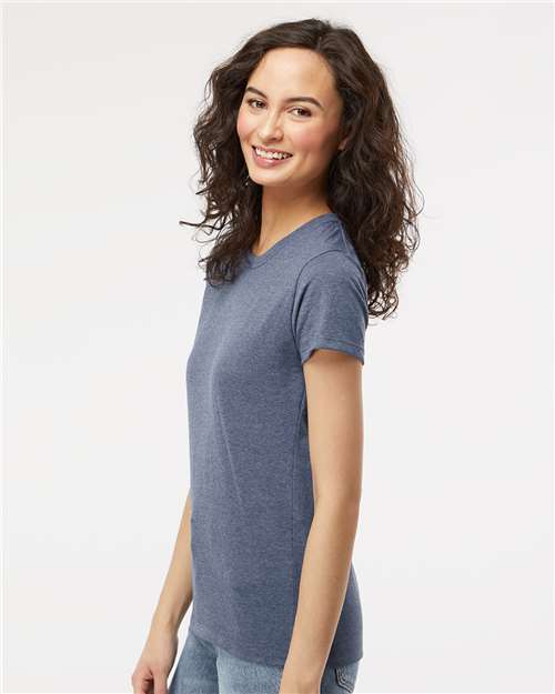 M&O Women's Gold Soft Touch T-Shirt - 4810 - 4810M Heather Navy