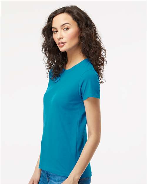 M&O Women's Gold Soft Touch T-Shirt - 4810 - 4810M Sapphire
