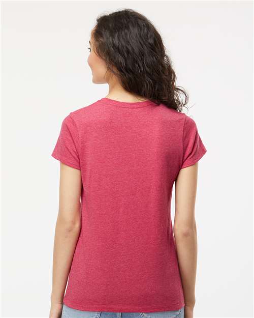 M&O Women's Gold Soft Touch T-Shirt - 4810 - 4810M Heather Pink