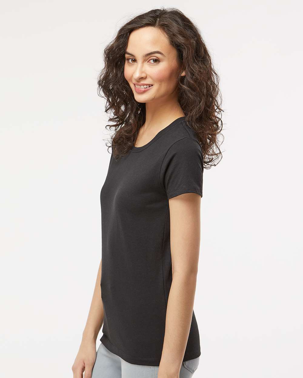 M&O Women's Gold Soft Touch T-Shirt - 4810 - 4810M Black