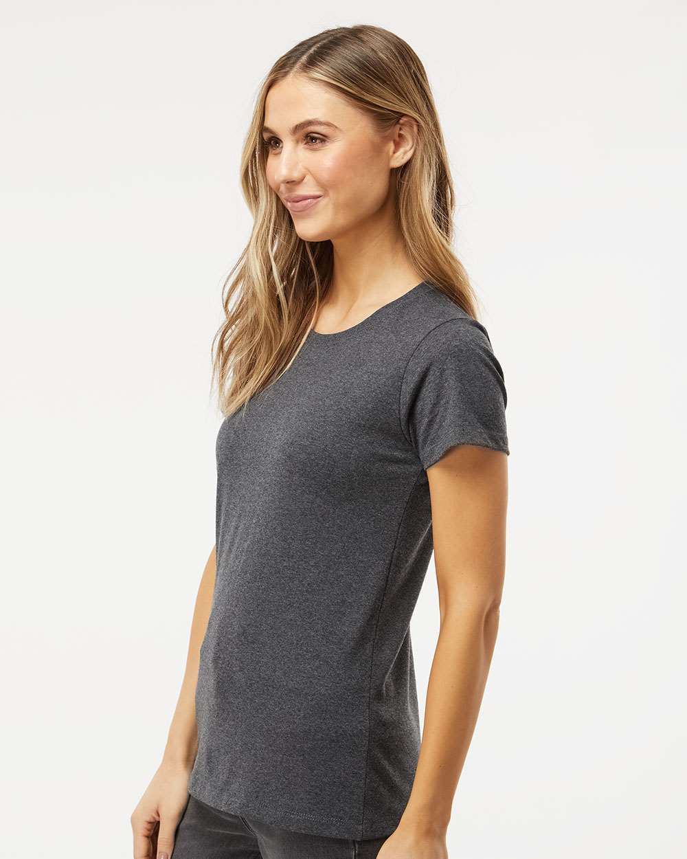 M&O Women's Gold Soft Touch T-Shirt - 4810 - 4810M Dark Heather