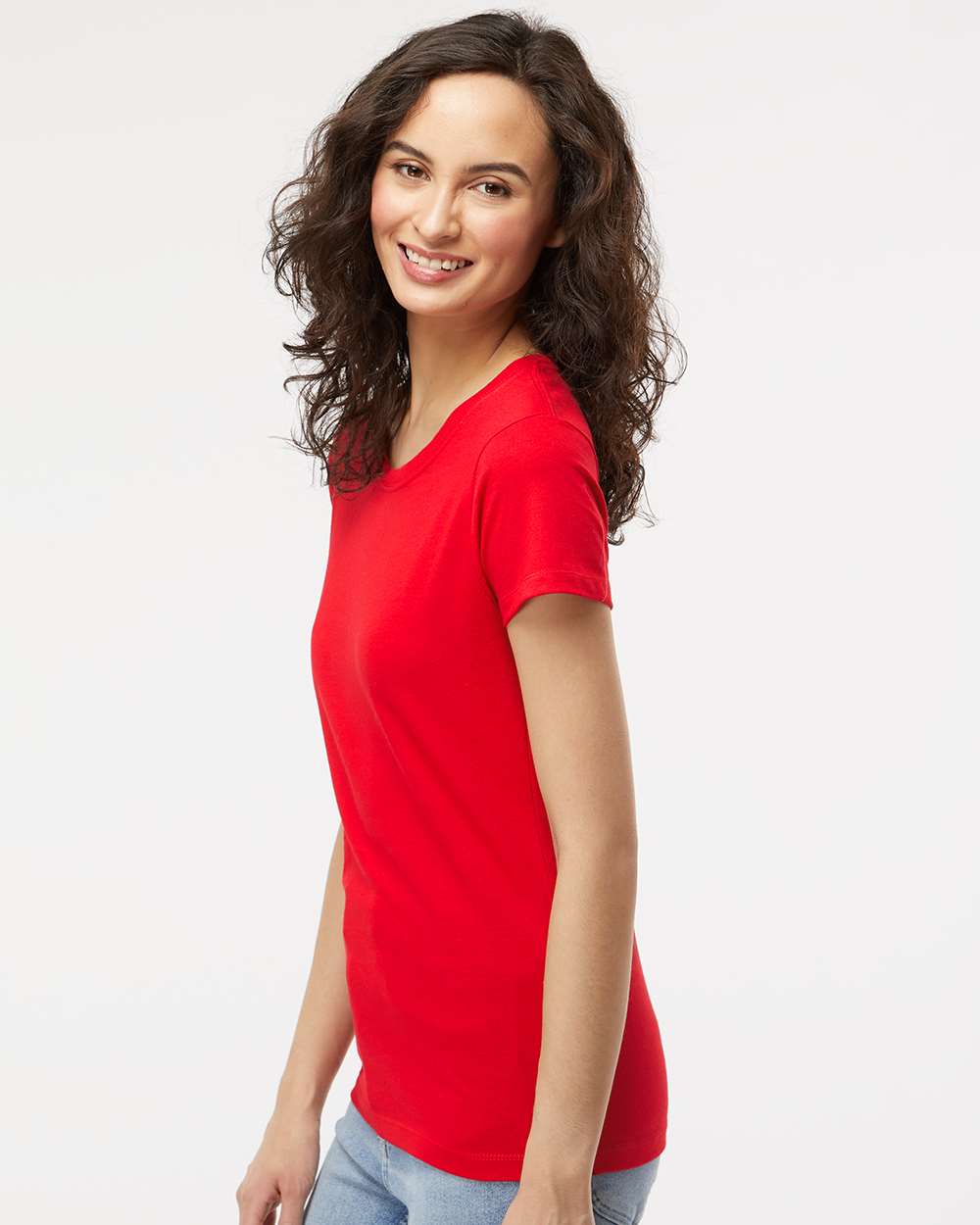 M&O Women's Gold Soft Touch T-Shirt - 4810 - 4810M Deep Red