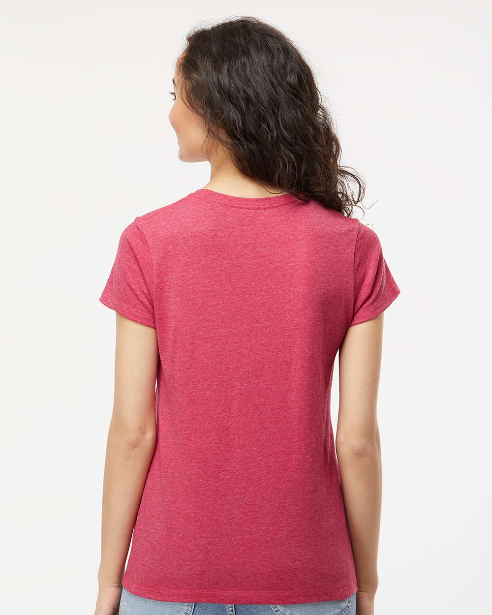 M&O Women's Gold Soft Touch T-Shirt - 4810 - 4810M Heather Pink