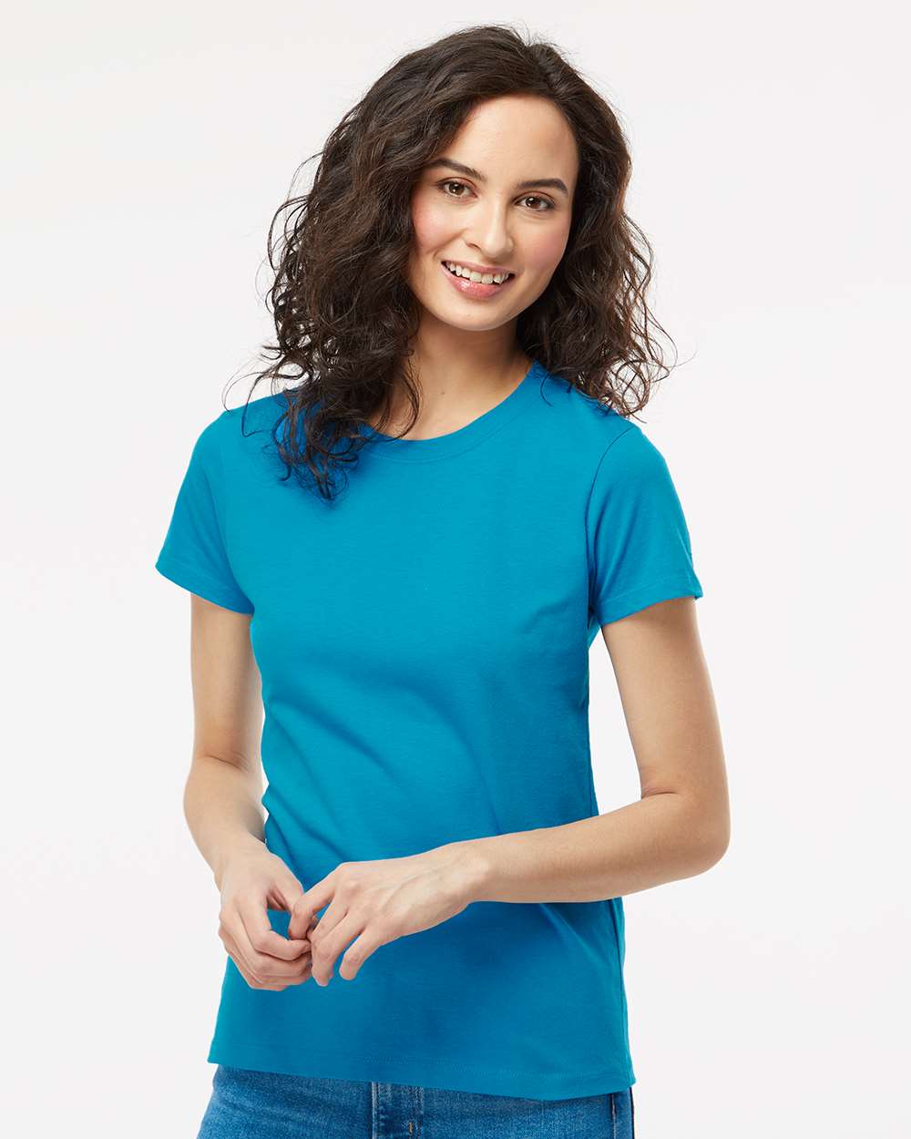 M&O Women's Gold Soft Touch T-Shirt - 4810 - 4810M Sapphire