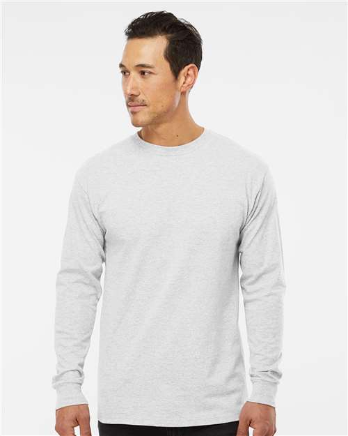 M&O Unisex Gold Soft Touch Long Sleeve T-Shirt - 4820 - 4820M Ash