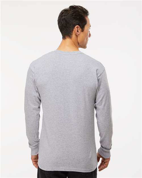M&O Unisex Gold Soft Touch Long Sleeve T-Shirt - 4820 - 4820M Athletic Heather