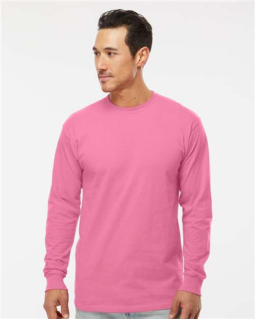 M&O Unisex Gold Soft Touch Long Sleeve T-Shirt - 4820 - 4820M Azalea