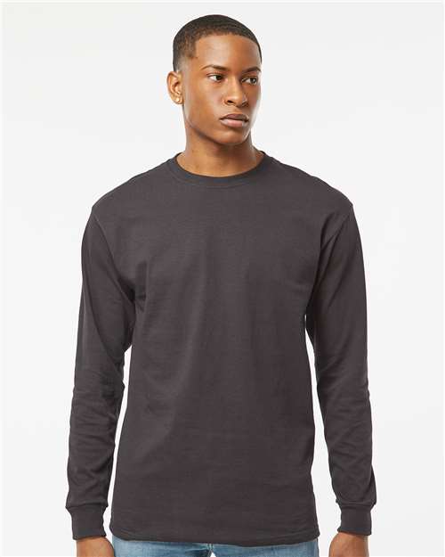 M&O Unisex Gold Soft Touch Long Sleeve T-Shirt - 4820 - 4820M Charcoal
