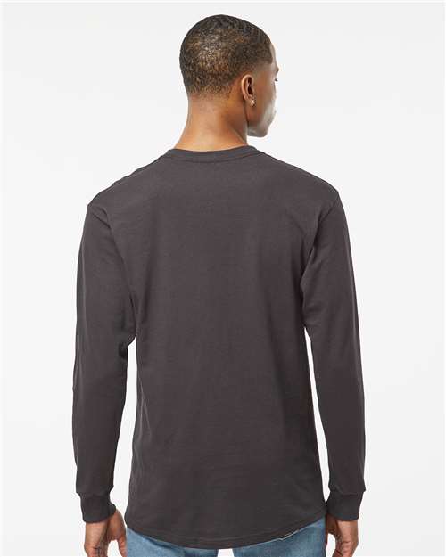 M&O Unisex Gold Soft Touch Long Sleeve T-Shirt - 4820 - 4820M Charcoal