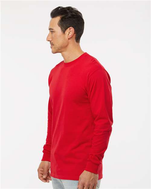 M&O Unisex Gold Soft Touch Long Sleeve T-Shirt - 4820 - 4820M Deep Red