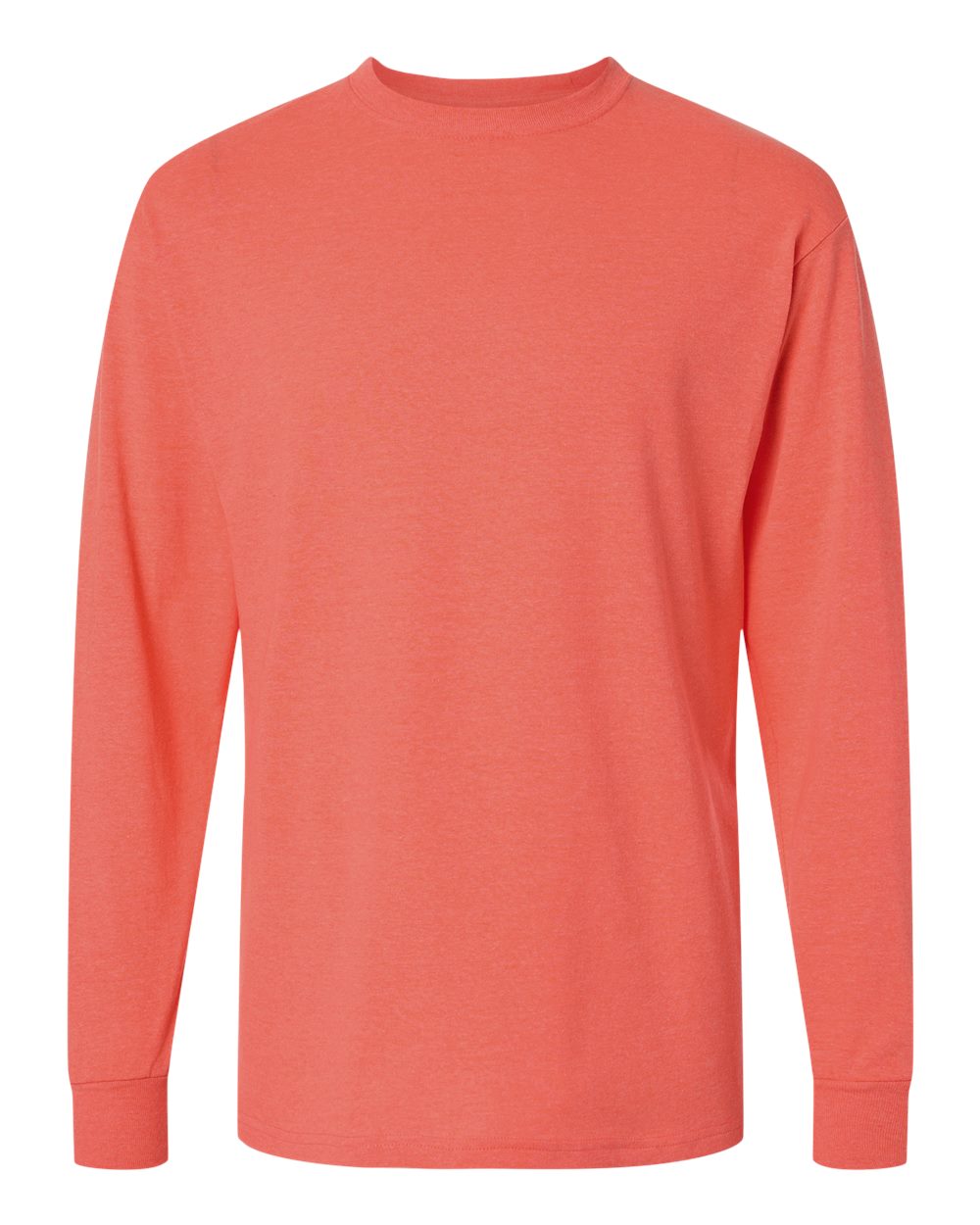 M&O Unisex Gold Soft Touch Long Sleeve T-Shirt - 4820 - 4820M Heather Coral