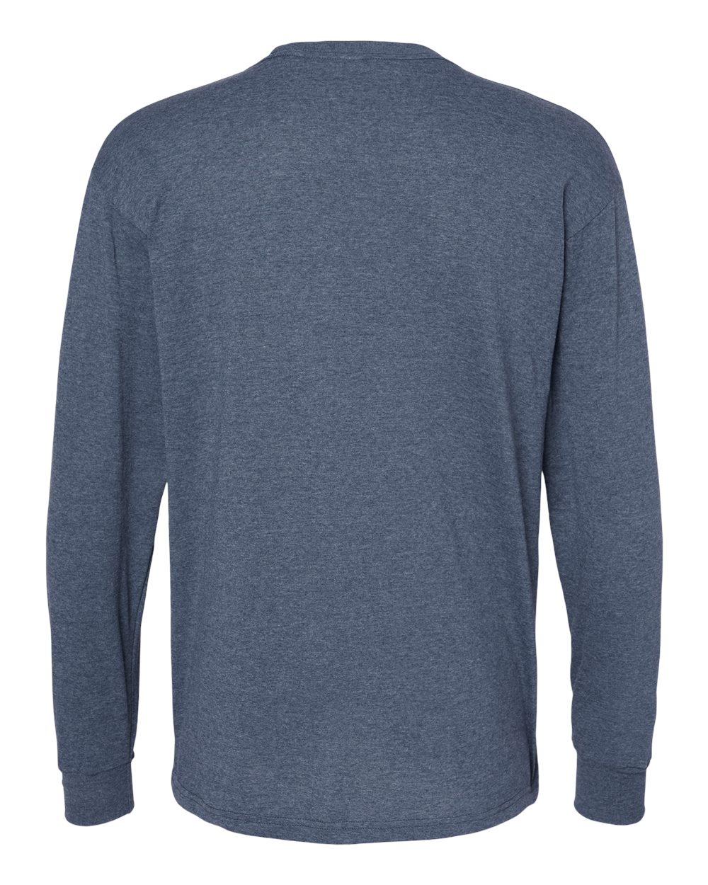 M&O Unisex Gold Soft Touch Long Sleeve T-Shirt - 4820 - 4820M Heather Navy
